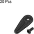 uxcell Frame Turn Button, 3/4" Plastic Indicator Shape with Screws for Hanging Pictures, 20 Pcs (Black)