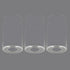 3 Pack 1-5/8-Inch G0072 Clear Glass Shade, Cylinder Light Fixture Replacement Globe or Cover with Fitter for Chandelier
