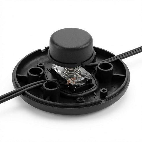 Volwiqu 3Pcs Floor Lamp Foot Switch,Black Foot Pedal Switch for Lamp Switch Replacement,Round Floor Lamp Inline Switch