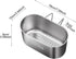 Frinovalt Stainless Steel Drain Basket, Kitchen Sink Drain Basket Storage Rack Strainer for Vegetables, Fruits, Kitchen