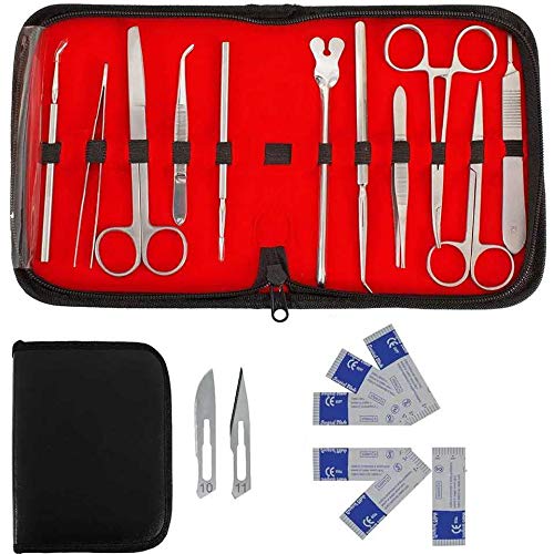 SURGICAL ONLINE 11 pcs Anatomy Student Dissection Kit, Biology Lab Medical Student Dissecting Set with Scalpel