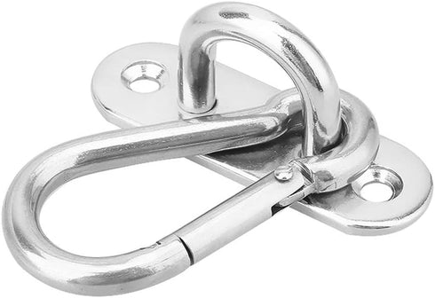 2 Set Heavy Duty Hanger with Swivel Carabiner, Hammock Wall & Ceiling Mount Swing Hooks for Outdoor Exercise & Yoga