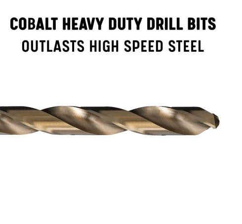 Drill America D/ACO7/32P12 7/32" Cobalt Heavy Duty Drill Bit, Pack of 12