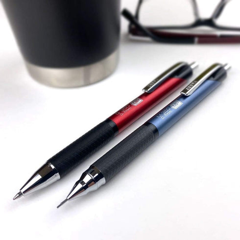 Zebra Pen M-350 Mechanical Pencil, 0.7mm Medium Point, Space Black Premium Metal Barrel, 2-Pack with Lead and Eraser
