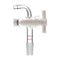 StonyLab Vacuum Flow Control Adapter with PTFE Stopcock - 14/20 Joint and Bent Hose Connection for Lab Supply