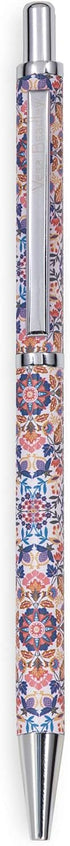 Vera Bradley Ballpoint Pen with Gift Box, Black Ink, Metal, Enchanted Mandala, Accepts Standard Refills