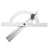 Protractor Angle Finder, 0-180 Degrees Carbon Steel Angle Ruler for Measuring & Gauging Tool in Woodworking