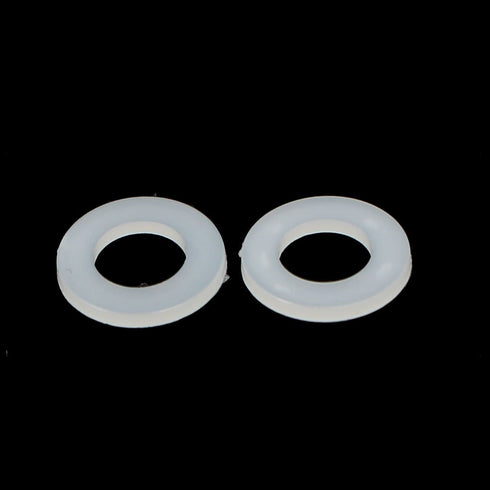 uxcell M6 x 12mm x 1.2mm Nylon Flat Insulating Washers Gaskets Spacers Fastener for Faucet Pipe Water Hose White 200PCS