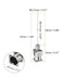 20pcs 27Gauge Stainless Steel Dispensing Needles, 1" All Metal Glue Needle Tube Blunt Tips Luer Lock for Thick Liquids, Ink, Glue, Lab Use