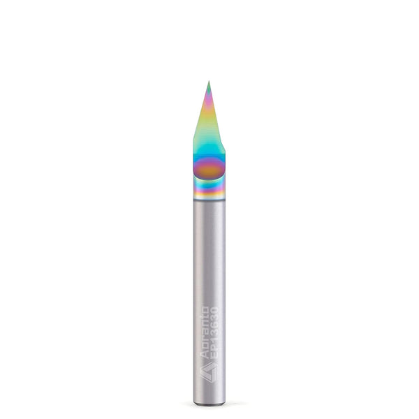 EP13630 30-Degree Signmaking Engraving Router Bits 1/4" Shank 0.005" Tip, Industrial Quality