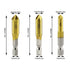 Countersink Drill Bit Set, 3 Pcs 5 Flute Counter Sinker Drill Bits for Wood Metal Quick Change