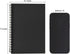 DSTELIN Blank Spiral Notebook, 3-Pack, Soft Cover, 100 Pages / 50 Sheets, 7.5 x 5.1 inch, 100GSM, Black Sketch Book