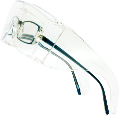 Calabria 3000 Large Fit Over Safety Glasses Fitover Prescription Eyewear Clear Men Women Wrap Around Tint Anti Scratch Glare