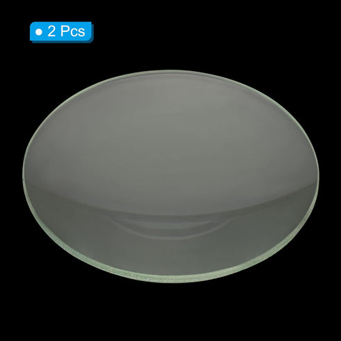 PATIKIL 12" (300mm) Focal Length Double Convex Lens, 2 Pack, 100mm Diameter, 11mm Height, Clear Glass Lens