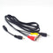 2.5 mm to RCA AV Camcorder Video Cable with RCA Straight Conversion
