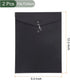 YOKIVE 2 Pack String Envelope File Folders, Paper Pocket Folder, Letter Size Jackets for Office, Black, A4