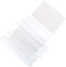 PATIKIL 3 Inch File Folder Labels, 50pcs Clear Plastic Tabs with Inserts for Quick Identification Organizer