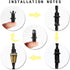 50 Plastic Strain Reliefs Pairs for Pendant Lighting, Cord Grips Cable Glands for Wiring,Ceiling Lighting,DIY-Retro