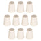 Solid Lab Rubber Stoppers Drilled Silicone Plugs, 13-17mm/White/15Pcs for Glass Ports, Pipe Mouths