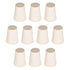 Solid Lab Rubber Stoppers Drilled Silicone Plugs, 13-17mm/White/15Pcs for Glass Ports, Pipe Mouths