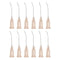 12pcs Blunt Tip Dispensing Needles, 26 Gauge 1" Angled Tips for Oil or Glue Applicator, Light Yellow