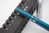 czxwyst 601 Steel Cap Vacumatic Fountain Pen - Blue-Green with Ink Window