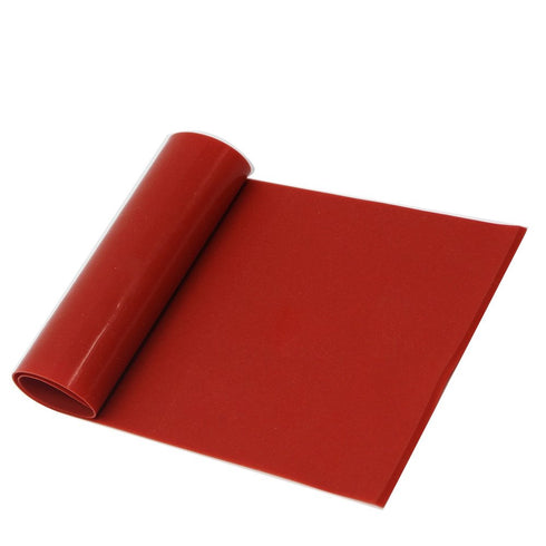 Rubber Silicone Sheet Roll, High Temp, Red, 8x8", 1/8" Thickness