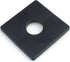 FDXGYH 2 Pcs 1.0 Inch ABS Wall Split Flange Self-Adhesive Tape Square Escutcheon Plate Cover for Faucet Decoration