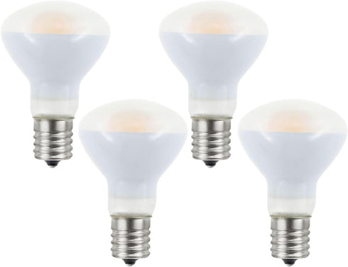 E17 R14 LED Bulb, 4W (40W Equivalent) Mini Reflector Floodlight, E17 Base, Soft White 3000K, 4 Pack