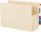 Smead End Tab TUFF File Pocket, Extra Wide Letter Size, Manila, 10 per Box