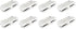 Sewell Ghost Wire Terminal Block, 8 Pack for 14, 16, and 18 AWG