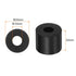 HARFINGTON 8pcs Rubber Spacer, 1 Inch OD Neoprene Round Anti Vibration Isolation Pads for Home and Boat Accessories