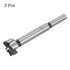 2pcs Forstner Drill Bit 25/32"(20mm) High-Speed Steel Multi-Tooth Bit with Round Shank for Woodworking Hinge Cutter