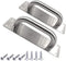 WANLIAN 2Pcs Pull Push Door Plate Handle - 8inch Stainless Steel Heavy Duty Barn Door Pull with Mounting Screws (Silver)