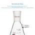 stonylab Filtering Flask, 100 ml Heavy Wall Borosilicate Glass Filter Flask with 24/40 Standard Taper Outer Joint, Bolt