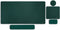 MOSISO Large Gaming Mouse Pad & Massage Keyboard Wrist Rest Set, Ergonomic Non-Slip Base for Home Office, Peacock Green