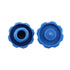 Syringe Luer Lock Cap 100PCS Blue No Needle Luer Lock Caps for Lab Supplies, Feeding Tubes