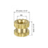 uxcell Knurled Insert Nuts, 100Pcs M2 x 3mm Length, 3.2mm OD Female Thread Brass Insert for 3D Printer