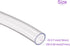 DMiotech 18mm ID 21mm OD Clear PVC Tube, Flexible Transparent Hose for Garden Water Tube, Air Tube, Oil Tube