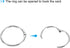 PATIKIL Blank Index Cards with Ring, 300Pcs Blank Flash Card, 3.5" x 2" Note Card for Memory Learning, Office Supplies