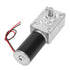 FTVOGUE 24V 10rpm Worm Gear Motor, Speed Reduce Electric Motor for DIY Robot Rotating Table