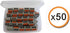 Lever Wire Connectors, Compact Splicing Electrical Connectors, 3 Conductor for Quick Connect, 50 Pack