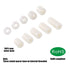 Glaks 150Pcs Nylon Round Spacer Assortment Kit, 10 Sizes, OD 11mm ID 6.2mm for M6 Screws, Nylon Standoff