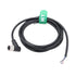 Sensor Actuator M12 A Coded 4 Pin Elbow Female Shield Cable for Industrial Automation, Device Network