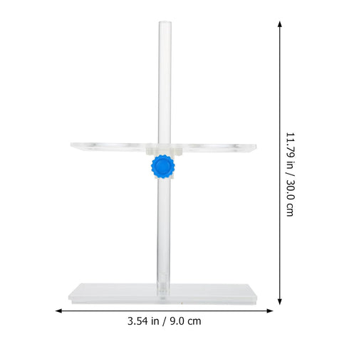 Healvian Adjustable Chemistry Laboratory Stand Set, Utensils Lab Stand Rack for Funnel, Metal Funnel Tool Stand