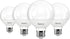 Sunco Lighting 4 Pack Vanity Globe Light Bulbs, G25 LED, 100W Equivalent, 5000K Daylight, Dimmable