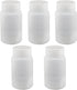 Bettomshin 5Pcs 250ml PE Plastic Bottles, Food Grade Wide Mouth Lab Reagent Liquid/Solid Sample Storage