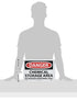NMC D240PB DANGER - CHEMICAL STORAGE AREA - AUTHORIZED PERSONNEL ONLY, 14 in. x 10 in. PS Vinyl Danger Sign.