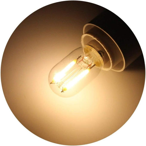 Yi Lighting T22 T7 1W LED Night Light Bulbs, E12 Base, 150lm, 15W Equivalent, Himalayan Salt Lamp Bulb, 2