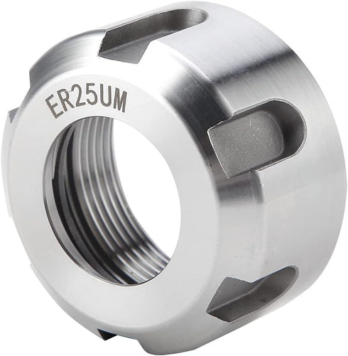 ER25 Clamping Nuts, Metal Collet Nut Chuck Holder for Lathe Machine Tools, M32 1.5-White